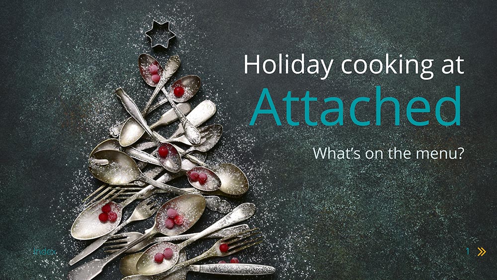 Holiday cooking at Attached - Attached – language intelligence